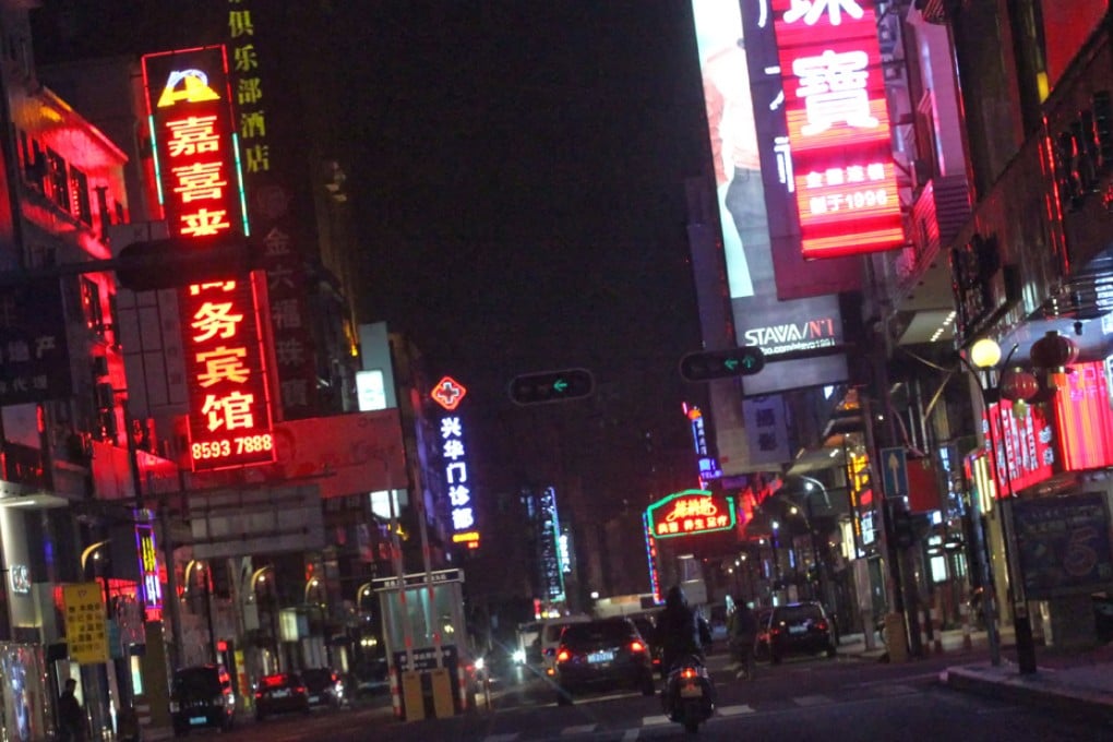 General view of Dongguan after police raided the sex industry in the city.