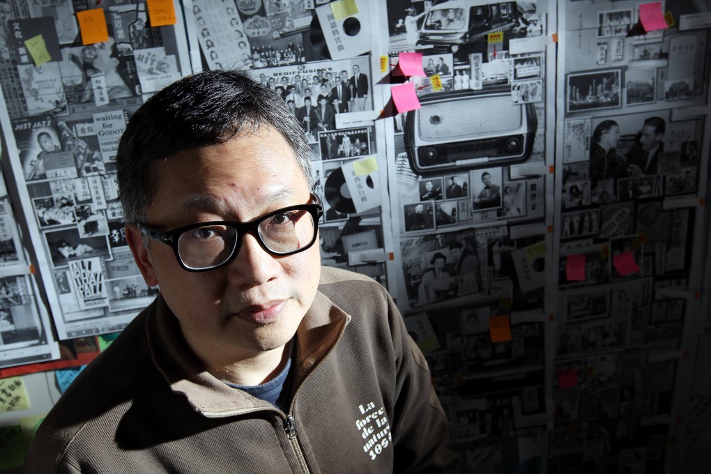 Ng Chun-hung studies local pop culture and was commissioned by late lyricist James Wong's family to compile alegacy project. Photo: Dickson Lee