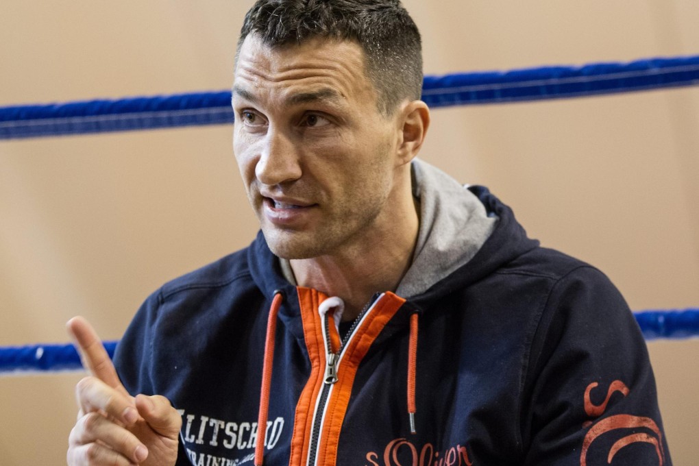 Ukrainian boxer Vladimir Klitschko has his eye on Joe Louis' record. Photo: EPA
