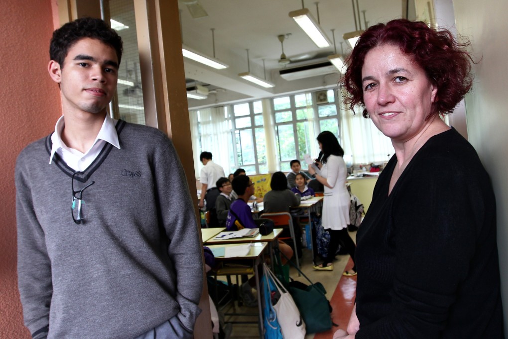 Joao Vitor Passos dos Santos, 16, and Amanda Chapman have had difficulties navigating the city's education system. Photo: Jonathan Wong