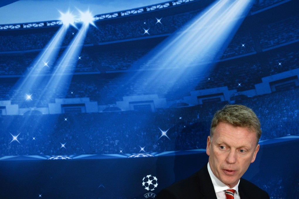 The spotlights have been on the Champions League but David Moyes tasted no glory as United bowed out in the quarter-finals. Photo: AFP