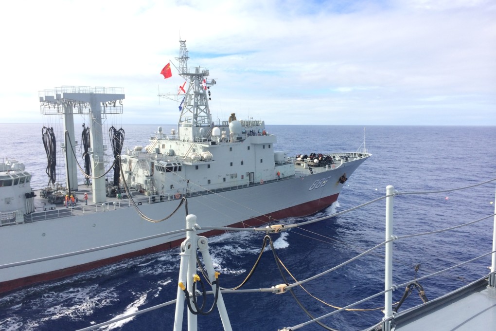 Chinese warships helping to search for the missing Malaysian airliner has highlighted China's military vulnerability. Photo: Xinhua