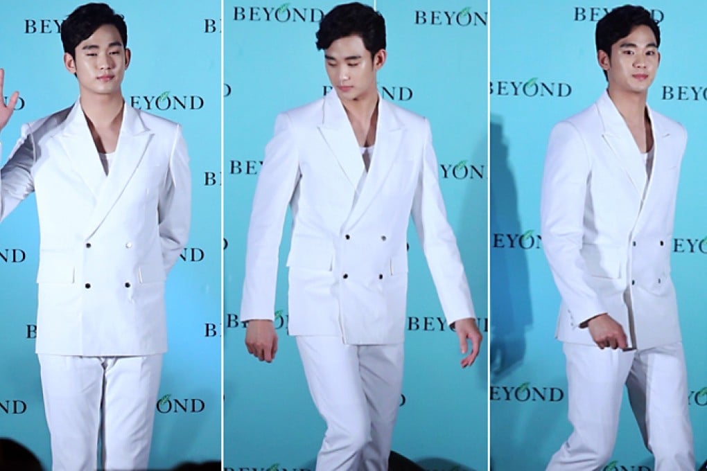 Kim Soo-hyun visits HK and promotes cosmetic brand at the Mira Hotel Tsim Sha Tsui. Photos: K.Y. Cheng