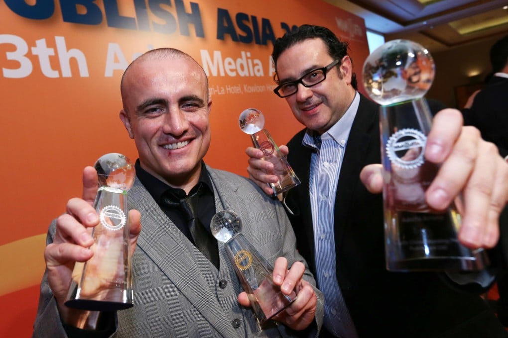 Head of Design Carl Jones (left) and senior infographic designer Adolfo Arranz