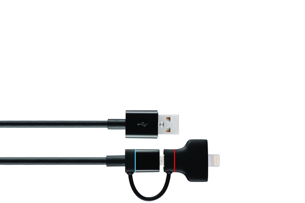 The PowerMax Dual connector cable.