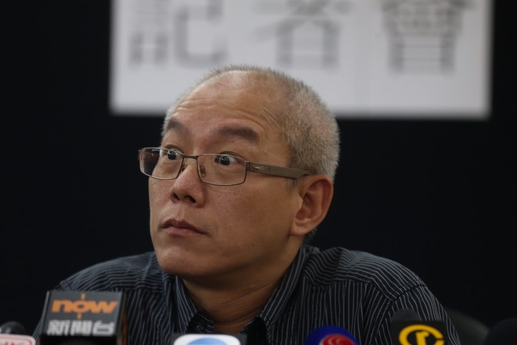 Stanly Chau Kwok-chiu, chairman of the owners’ corporation of Foo Hoo Centre in Tsim Sha Tsui, plans to sue operators of the June 4 Museum for allegedly breaching the office building’s rules. Photo: K. Y. Cheng