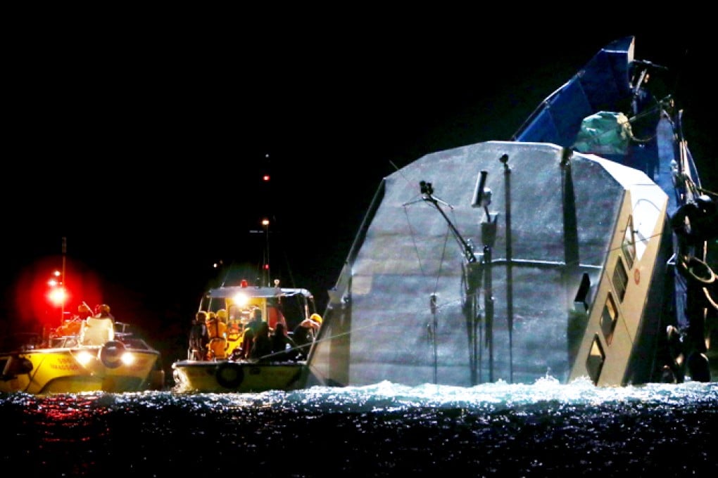 The Hongkong Electric ferry after the accident.
