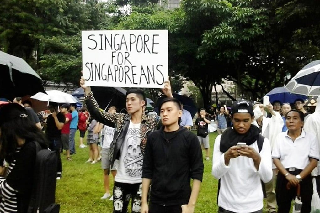 Singaporeans opposing a planned Philippine independence celebration.