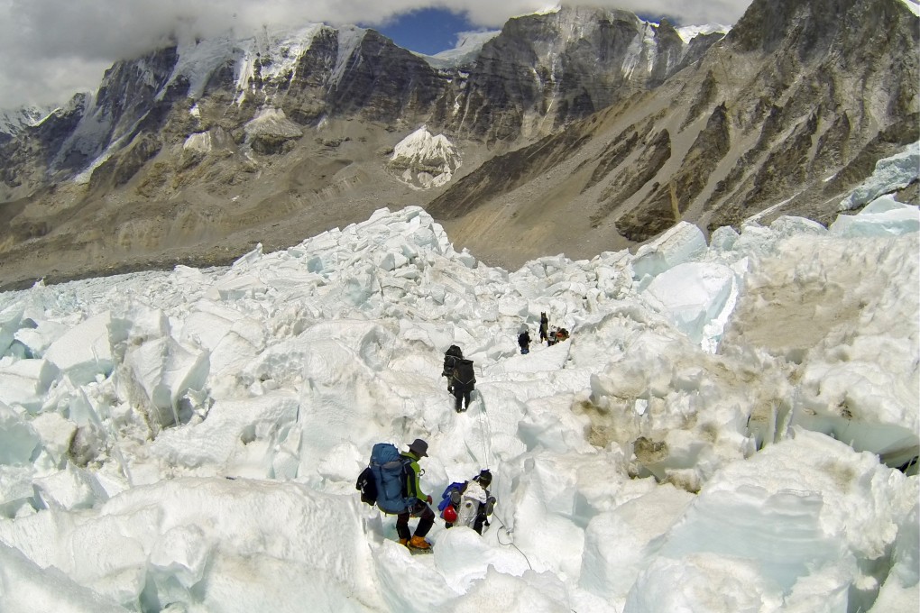 Several foreign expedition teams pulled out after the deadly avalanche in Everest, killing at least 13 local guides. Photo: AP