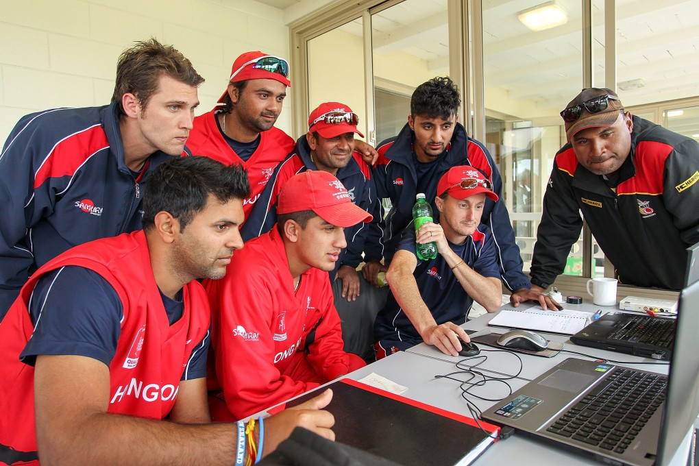 Members of the Hong Kong team at the ICC World Cup qualifiers held in New Zealand earlier this year. Some of the players will now be given contracts after Hong Kong gained ICC one-day international status. Photo: IDI/Getty Images