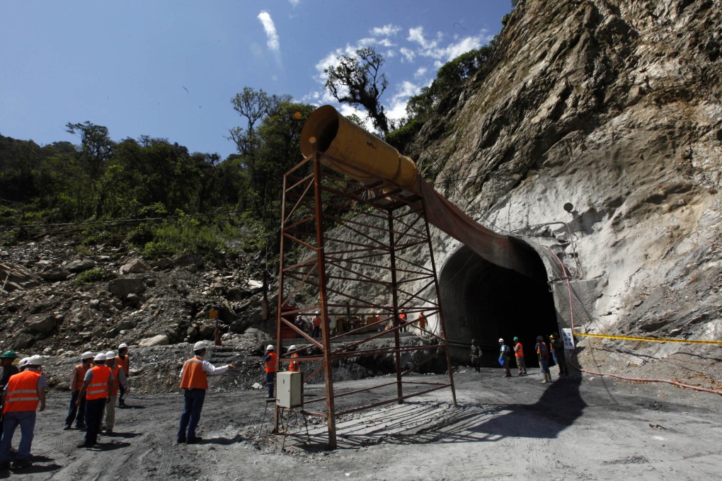 A hydroelectric power project under construction. Thirteen workers including a Chinese national trapped by a landslide inside the tunnel of a hydroelectric power project in Nepal were rescued. Photo: Xinhua
