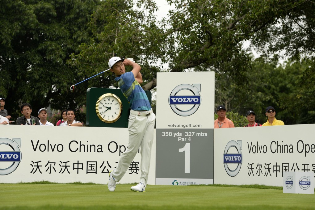 Li Hao-tong starts his memorable round at the Genzon Golf Club. Photo: OneAsia