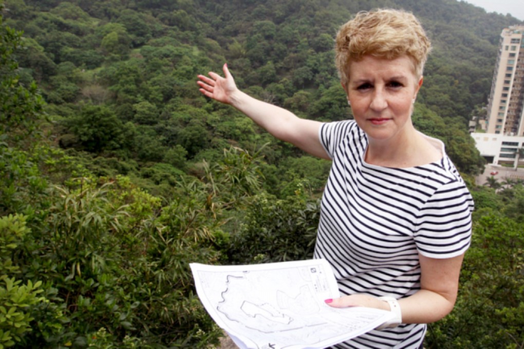 Dynasty Heights resident Maria Francesch-Huidobro says the government is contradicting its own guidelines on rezoning. Photo: Edward Wong