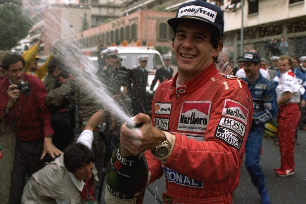 Ayrton Senna, seen here celebrating his 30th career victory at the Monaco Grand Prix in 1990, is still widely regarded as the greatest driver of all time. Photo: AP