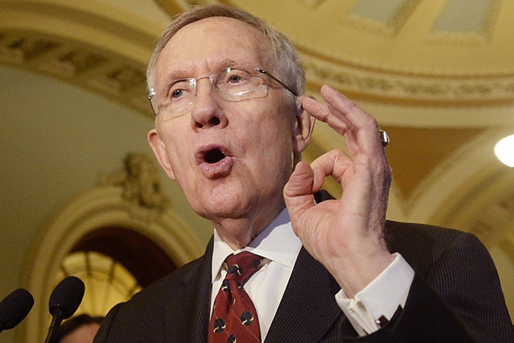 US Senate Majority Leader Democrat Harry Reid. Photo: EPA