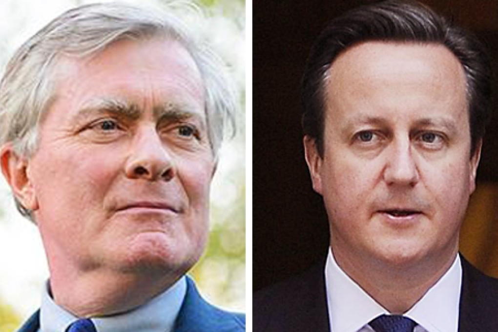 David Cameron (right) and Patrick Mercer. Photos: EPA, SCMP Pictures