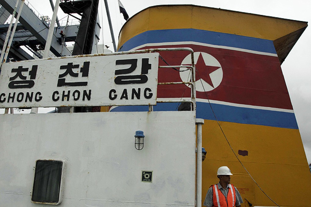 The North Korean ship Chong Chon Gang that was seized as it tried to cross the Panama Canal on its way from Cuba in July 2013. Photo: AP