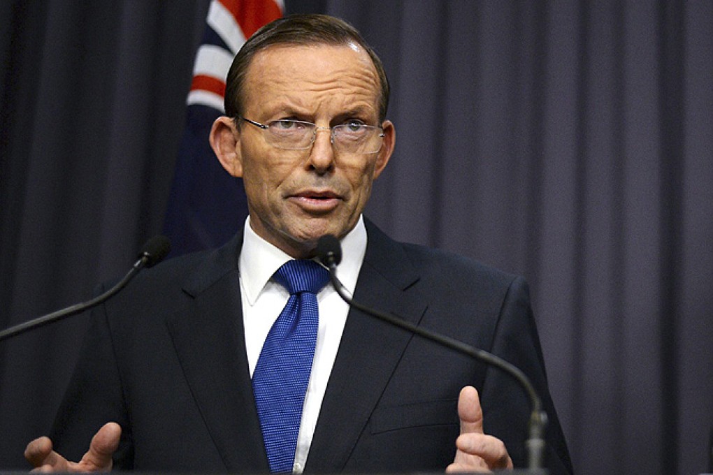 Australian Prime Minister Tony Abbott. Photo: EPA