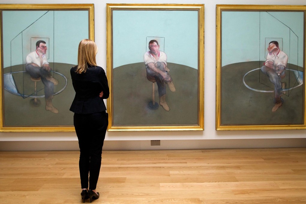 The Francis Bacon triptych to be offered at auction. Photo: AFP
