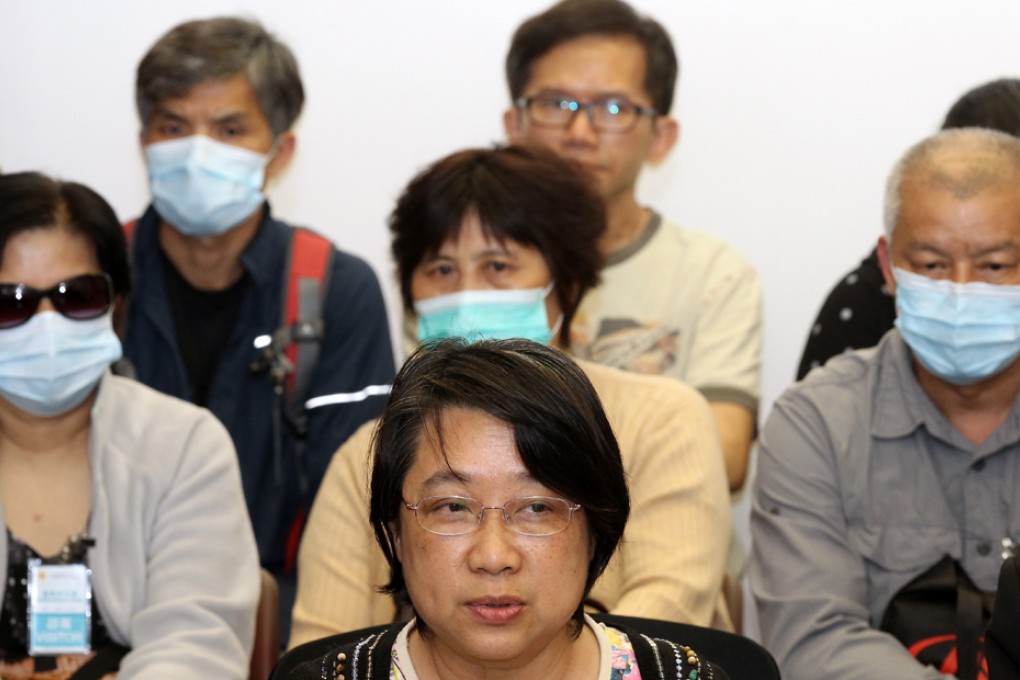 Relatives of the victims of the Lamma ferry disaster. Photo: Edward Wong