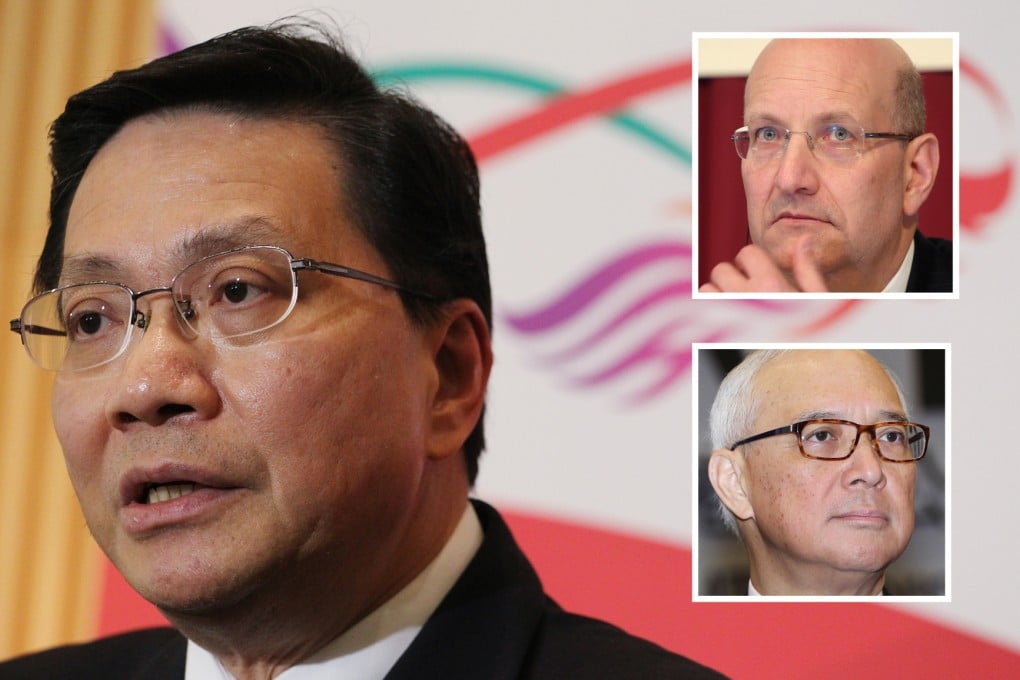 Transport minister,Professor Anthony Cheung Bing-leung, (main picture) MTR CEO Jay Walder (top inset) and chairman Dr Raymond Chien Kuo-fung each apologised to the Legislative Council today. Photos: SCMP pictures
