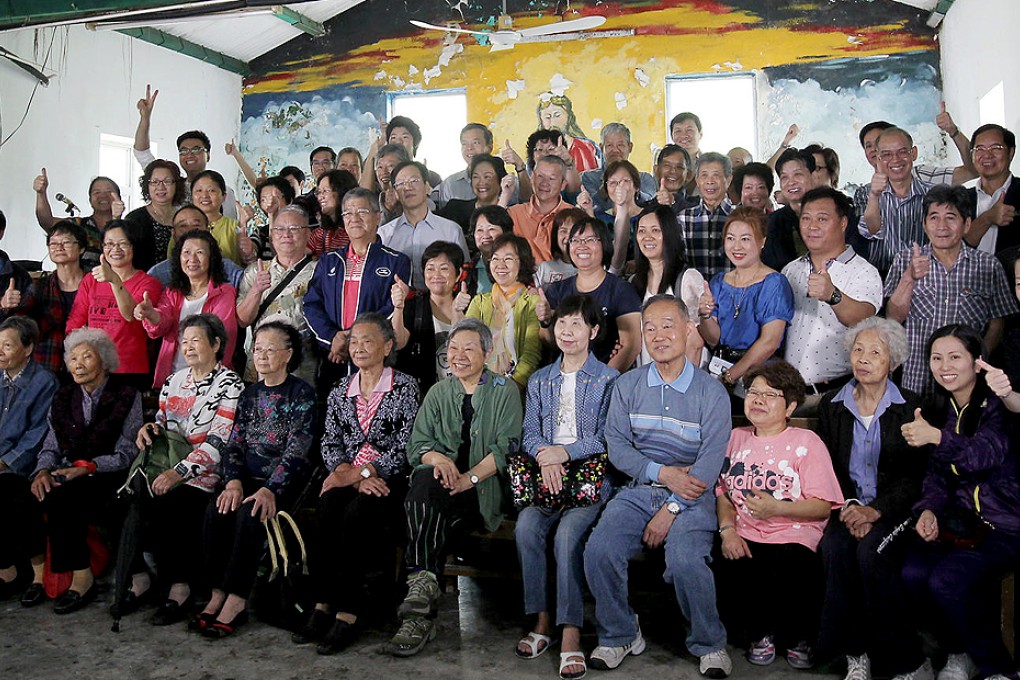 Villagers hold a banquet at Yan Kwong Lutheran Church in Ma On Shan's former mining village. The church is seeking grade-three historical status. Photo: Dickson Lee