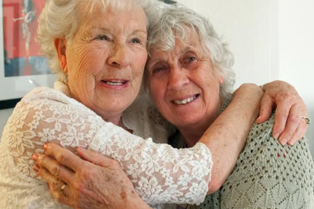 Ann Hunt and Liz Hamel embrace for the first time. Photo: AP