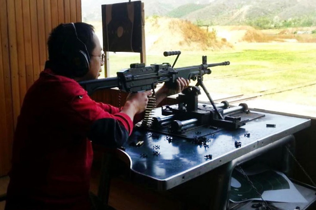 Qihoo's Zhou Hongyi shares his passion for paintball on Weibo. Photo: Weibo