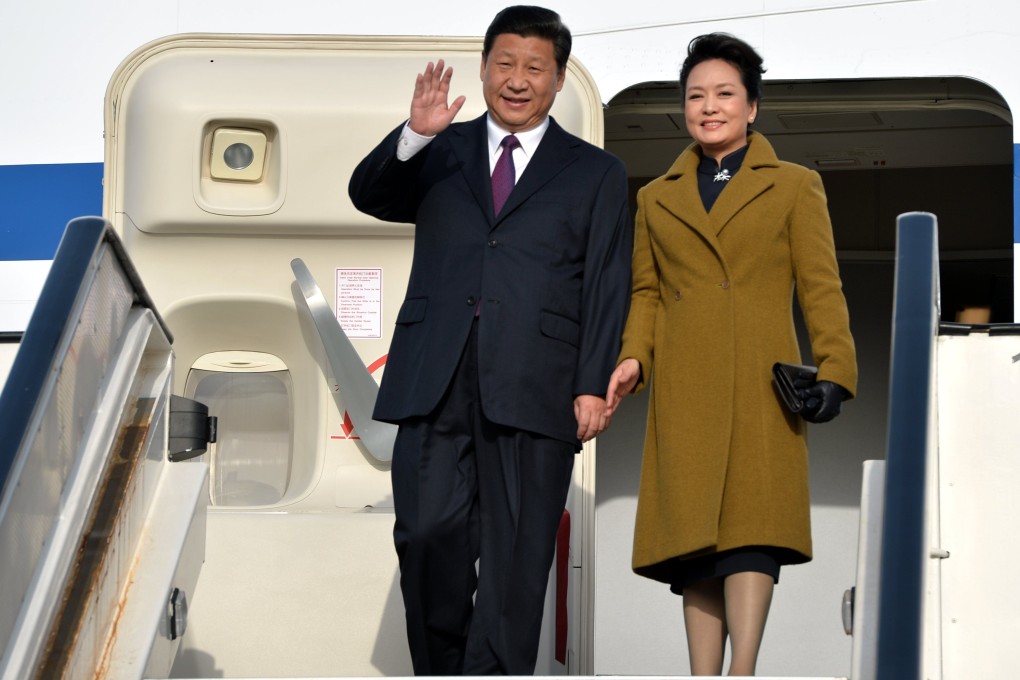 Xi Jinping and wife Peng Liyuan arrive in Zaventem, Belgium. Photo: AFP