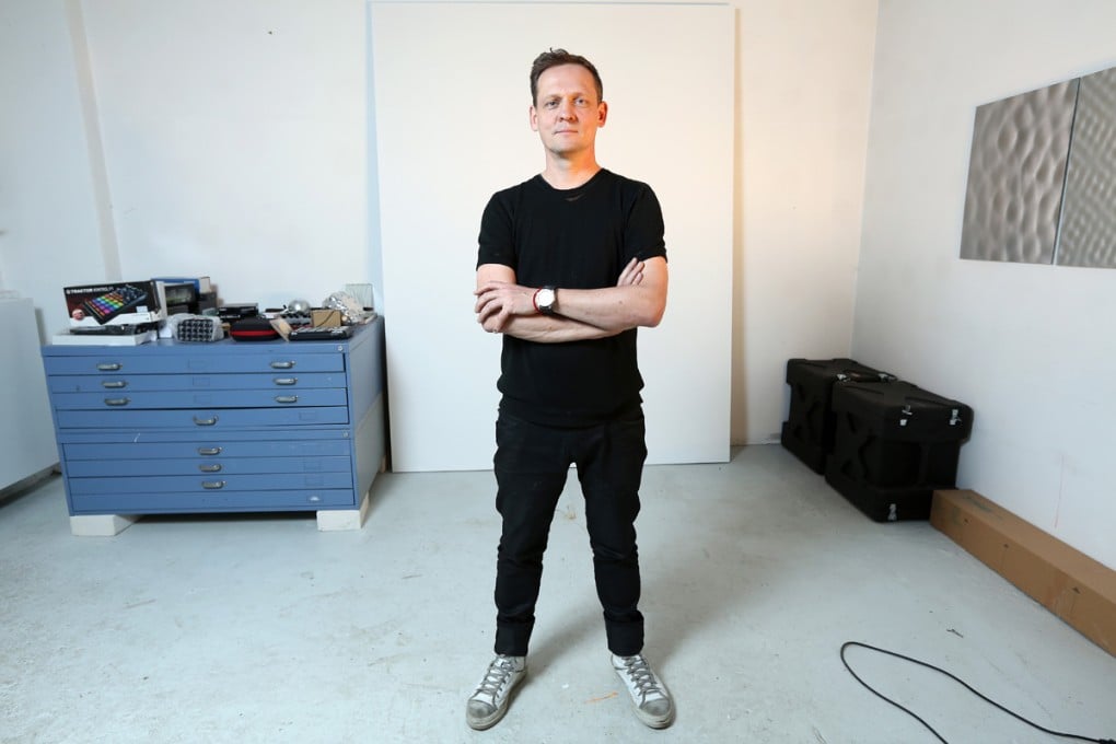 Beam me up: Carsten Nicolai in his Berlin studio. Photos: Adam Berry