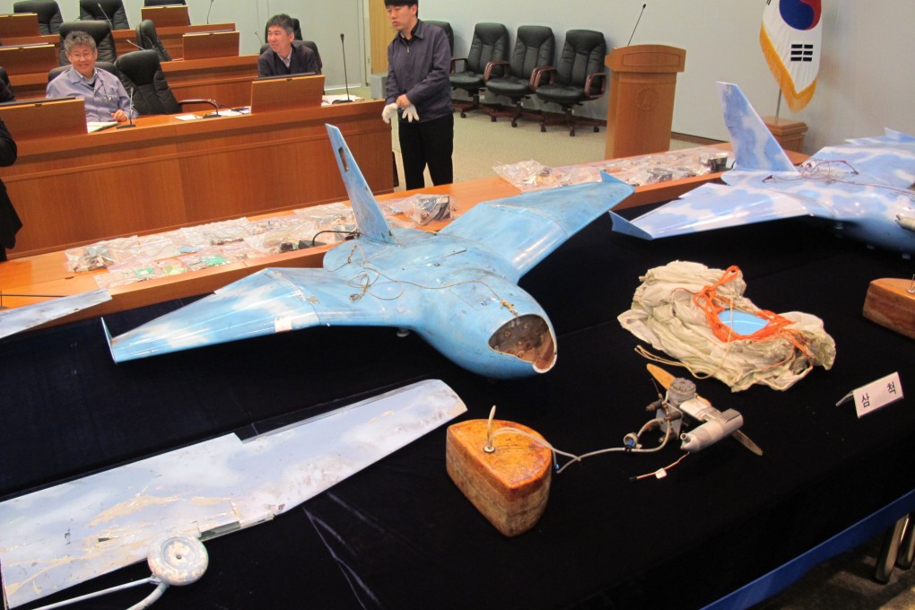 Three drones that crashed in South Korea had on-board flight programming that showed they were launched from North Korea, said Seoul. Photo: AFP