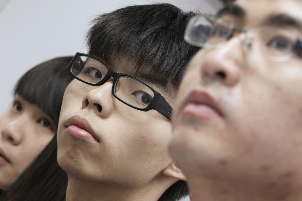 Scholarism’s convenor Joshua Wong Chi-fung (centre) said he hoped there would be more proposals for people to choose from on June 22. Photo: Felix Wong