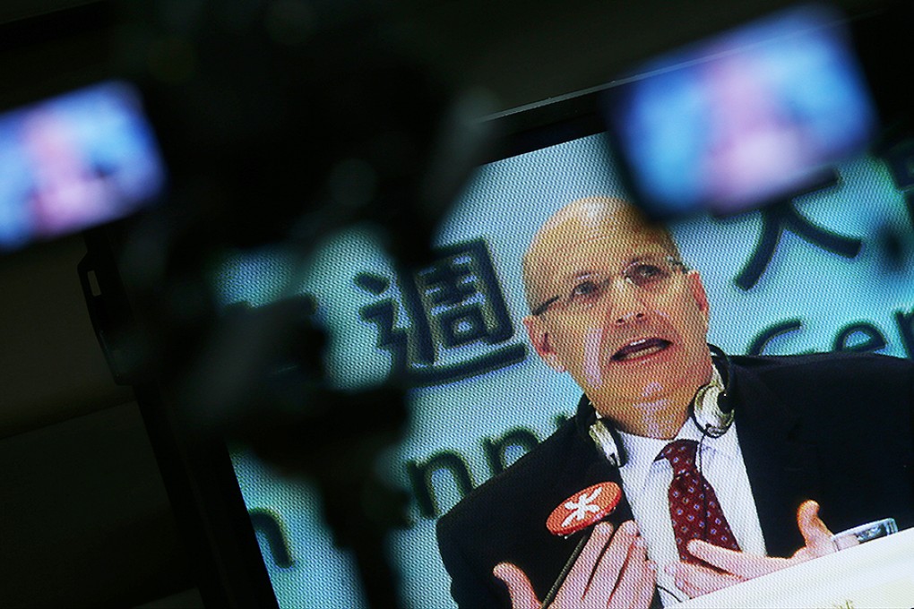 Jay Walder, CEO, MTR Corporation, attends MTR's annual general meeting in Kowloon Bay. Photo: Nora Tam