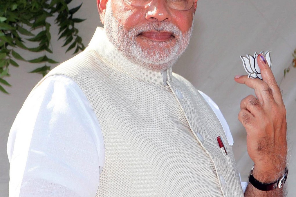 Narendra Modi, the front runner in India's general elections
