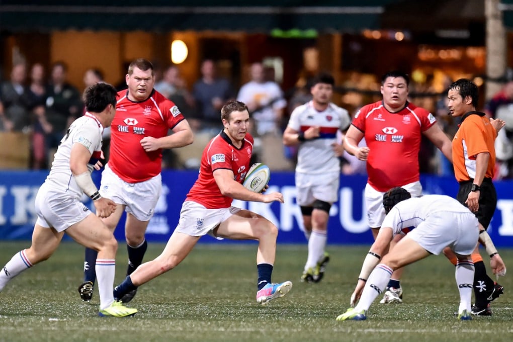 Jake Phelps stormed back from an early sin-binning with two tries against South Korea in Hong Kong’s 39-6 win at HKFC. Photos: HKRFU