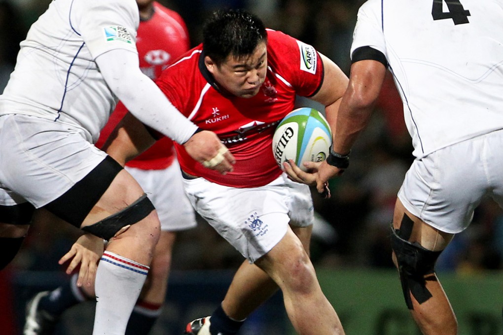 Hong Kong's reserve forward Alex Ng Wai-shing in action against South Korea at Hong Kong Football Club. Photo: Kenneth Chan/SCMP