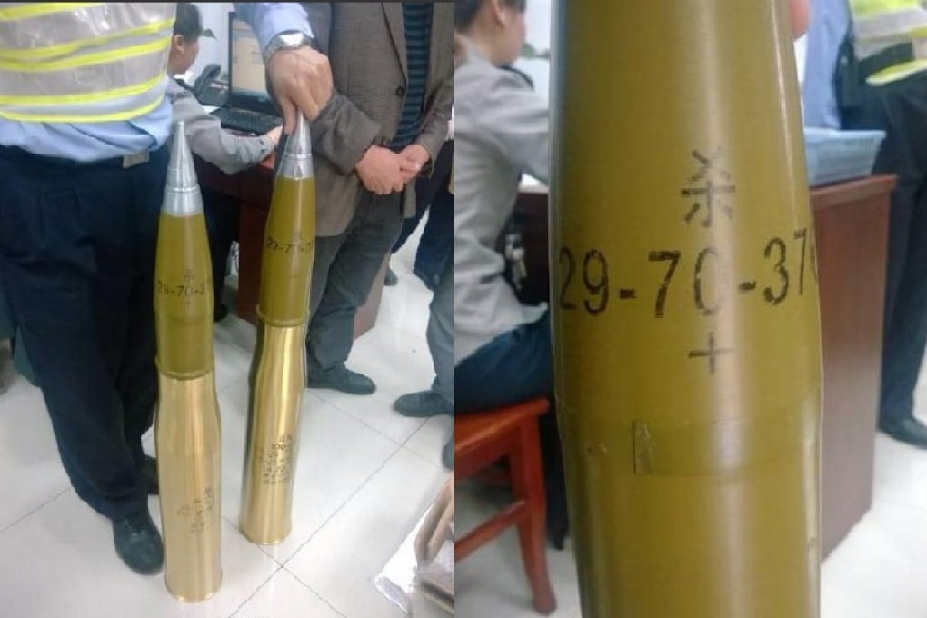 Combined photos of the "shells" seized at the checkpoint in Shanghai. Photos: Xinhua