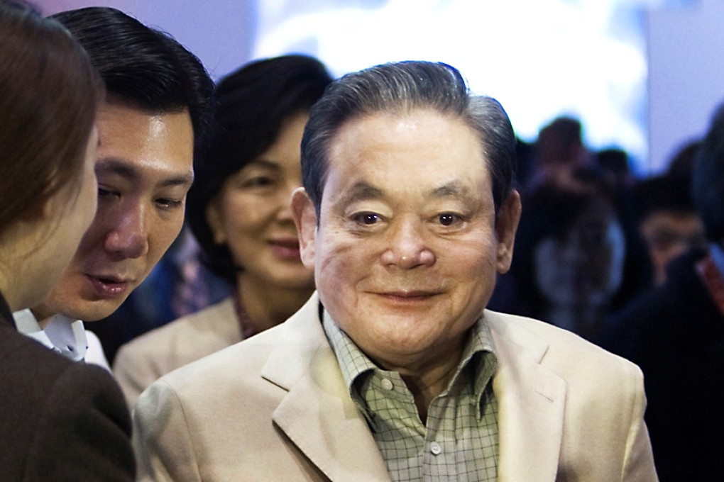 Samsung Electronics Chairman Lee Kun-hee remained hospitalised in stable condition on Monday after being treated for a heart attack. Photo: Reuters