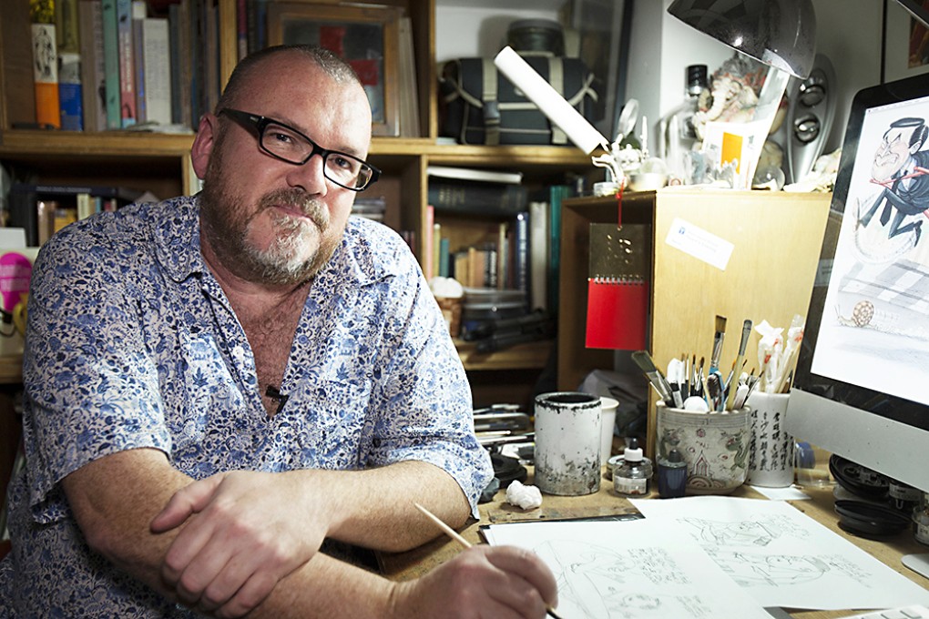 Harry Harrison at work in his studio. Photo: SCMP