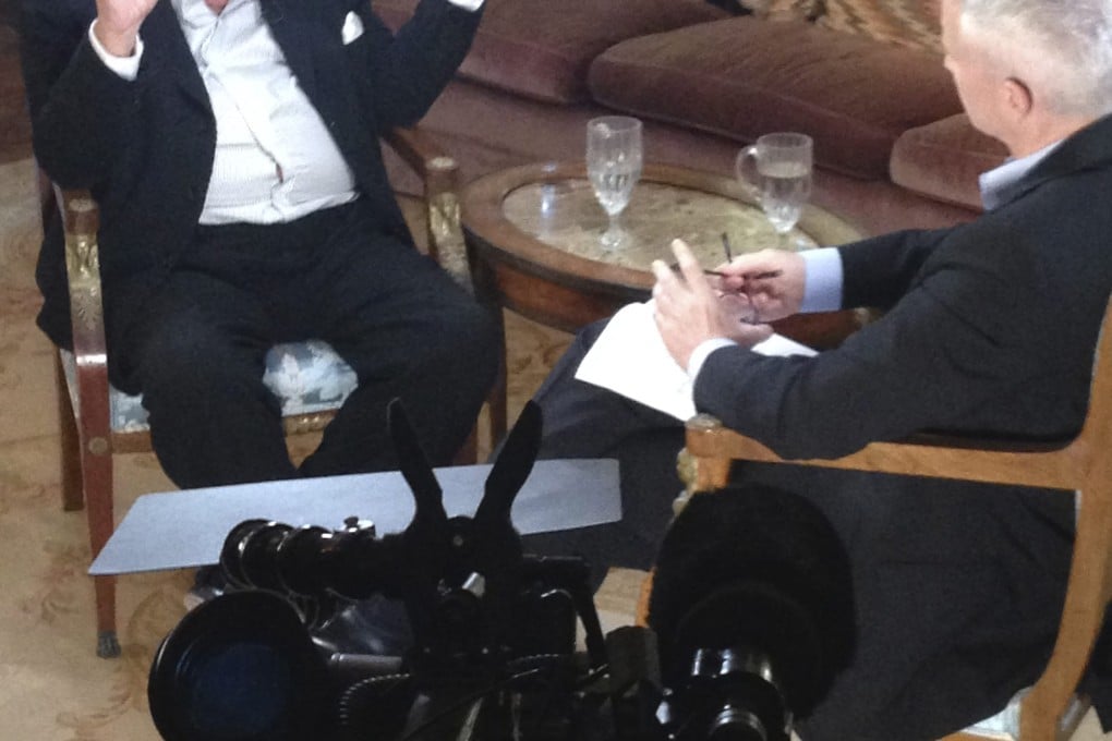 Los Angeles Clippers owner Donald Sterling (left) was interviewed by CNN's Anderson Cooper. Photo: Reuters