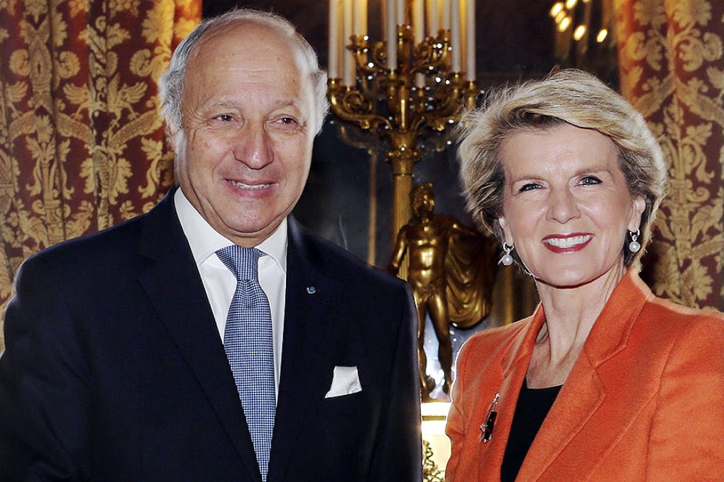 Julie Bishop (right)