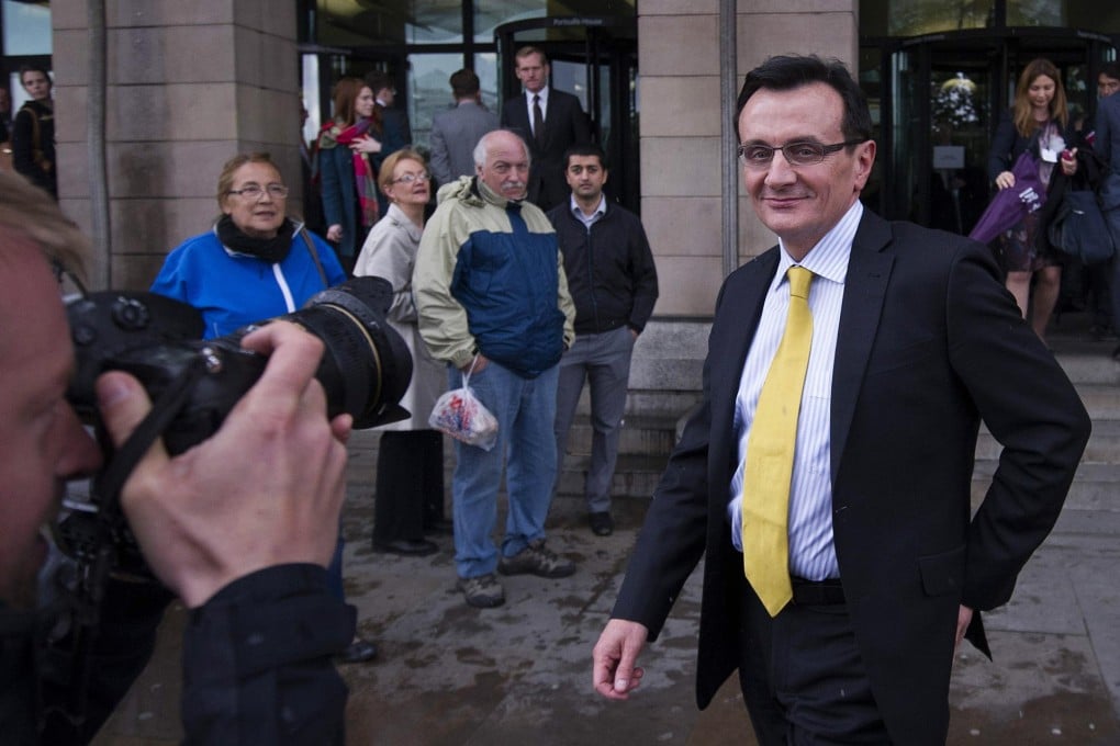 AstraZeneca chief executive Pascal Soriot leaves a parliamentary inquiry by British lawmakers on a takeover bid by Pfizer. Photo: AFP