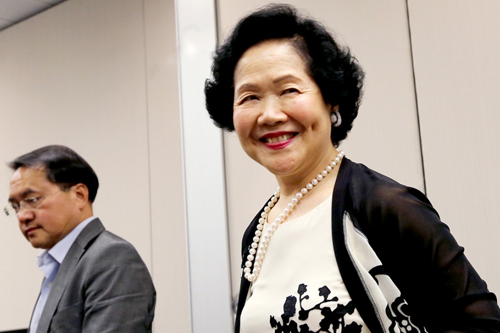 Lee Wing-tat, and former Chief Secretary Anson Chan Fong On-sang, meet the press at Legco Building in Tamar. Photo: David Wong
