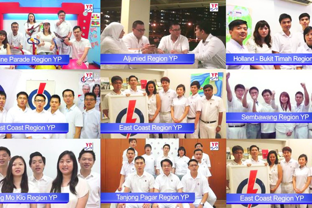 A screenshot from Singapore's PAP youth wing promotional video 'Re-ignite the Passion of Servant Leadership'. Photo: Screenshot