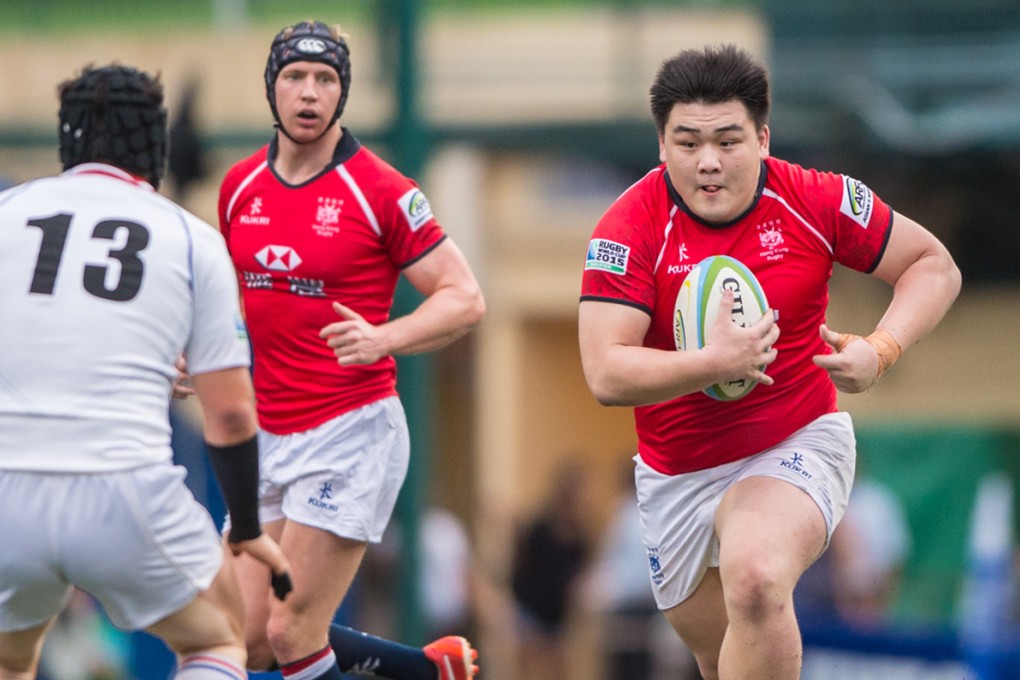 Against the Koreans, the ever-impressive Leon Wei Hon-sum was part of a rock solid Hong Kong front row with Tom Bolland and James Cooper. Photo: HKRFU