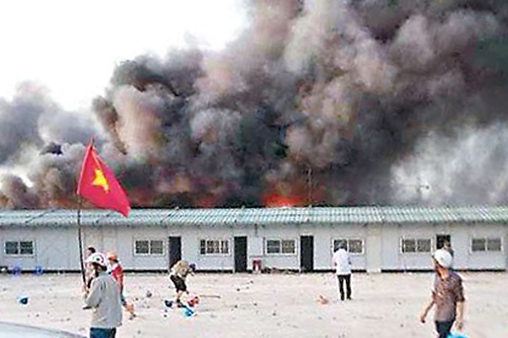 Mobs burned Chinese-owned factory in Vietnam.