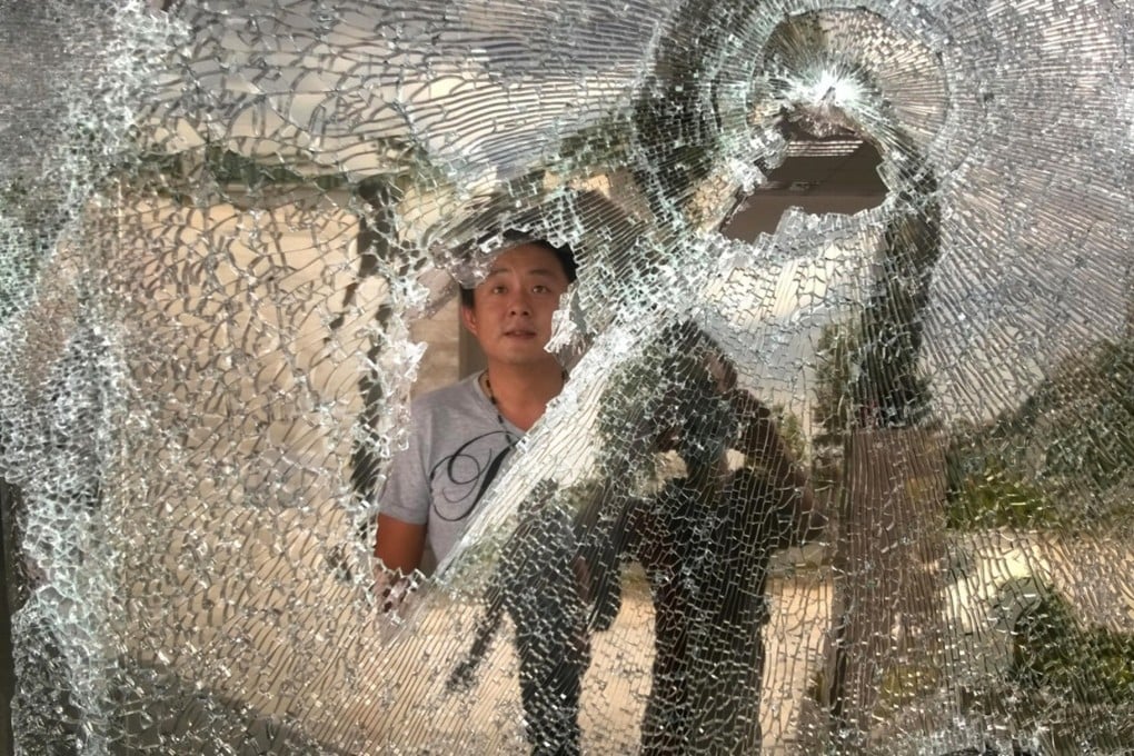 Wei Lung Printing and Packaging sales and marketing executive Jeff Lin in his looted company office in Binh Duong. Photo: Patrick Boehler