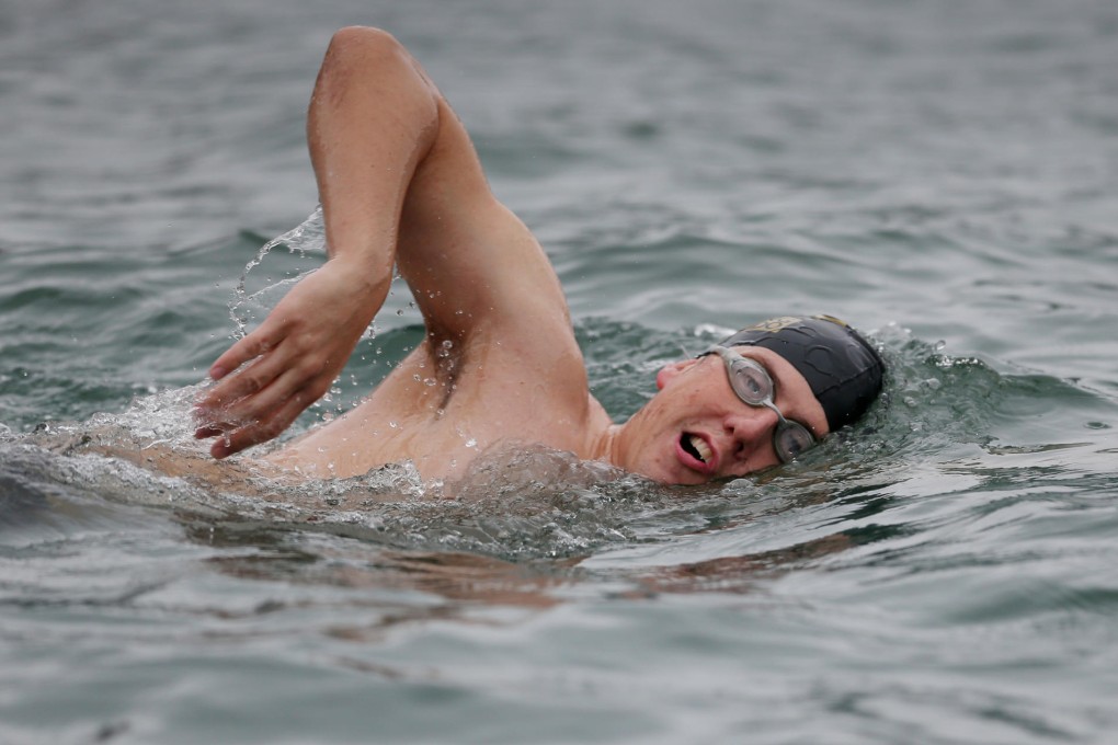 Open-water veteran Simon Holliday, 35, will attempt to swim from Hong Kong to Macau next weekend. Photo: Nora Tam