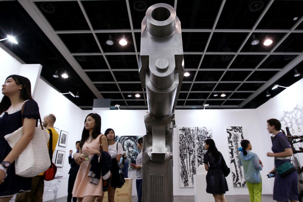 A sculpture installation by Wang Luyan. Photo: Jonathan Wong