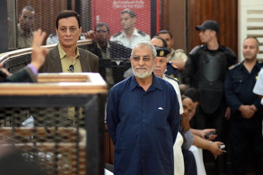 Muslim Brotherhood leader Mohammed Badie rejected the accusations levelled against his group. Photo: AFP